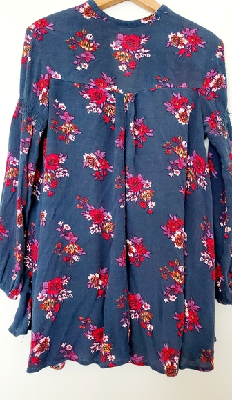 Free People retro floral print swing tunic dress - Picture 7 of 8